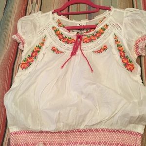 Cute shirt with embroidery. Worn once!